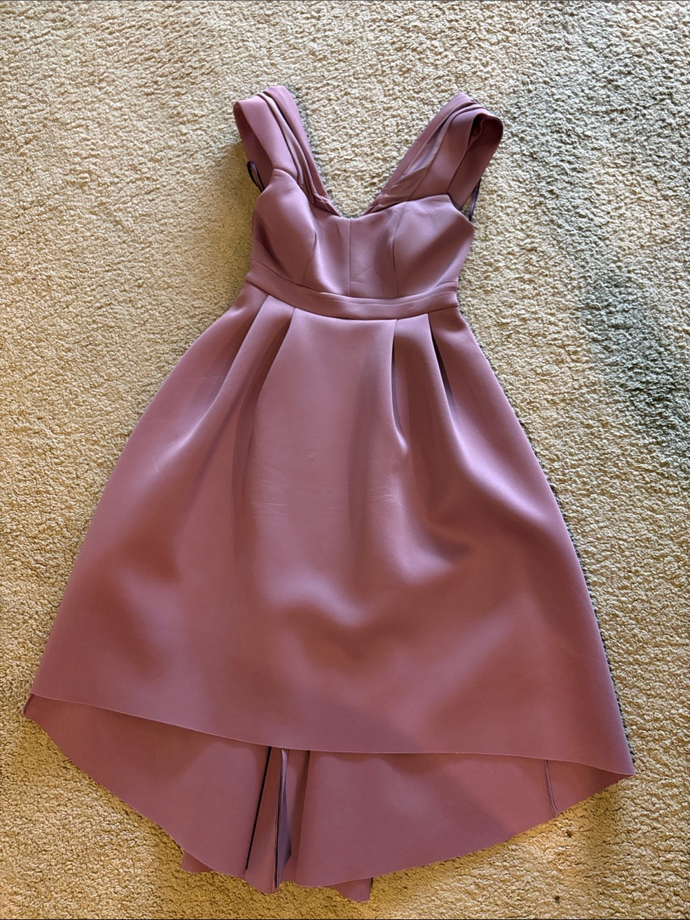 ASOS Maternity Mauve Pink Asymmetrical Hem Dress